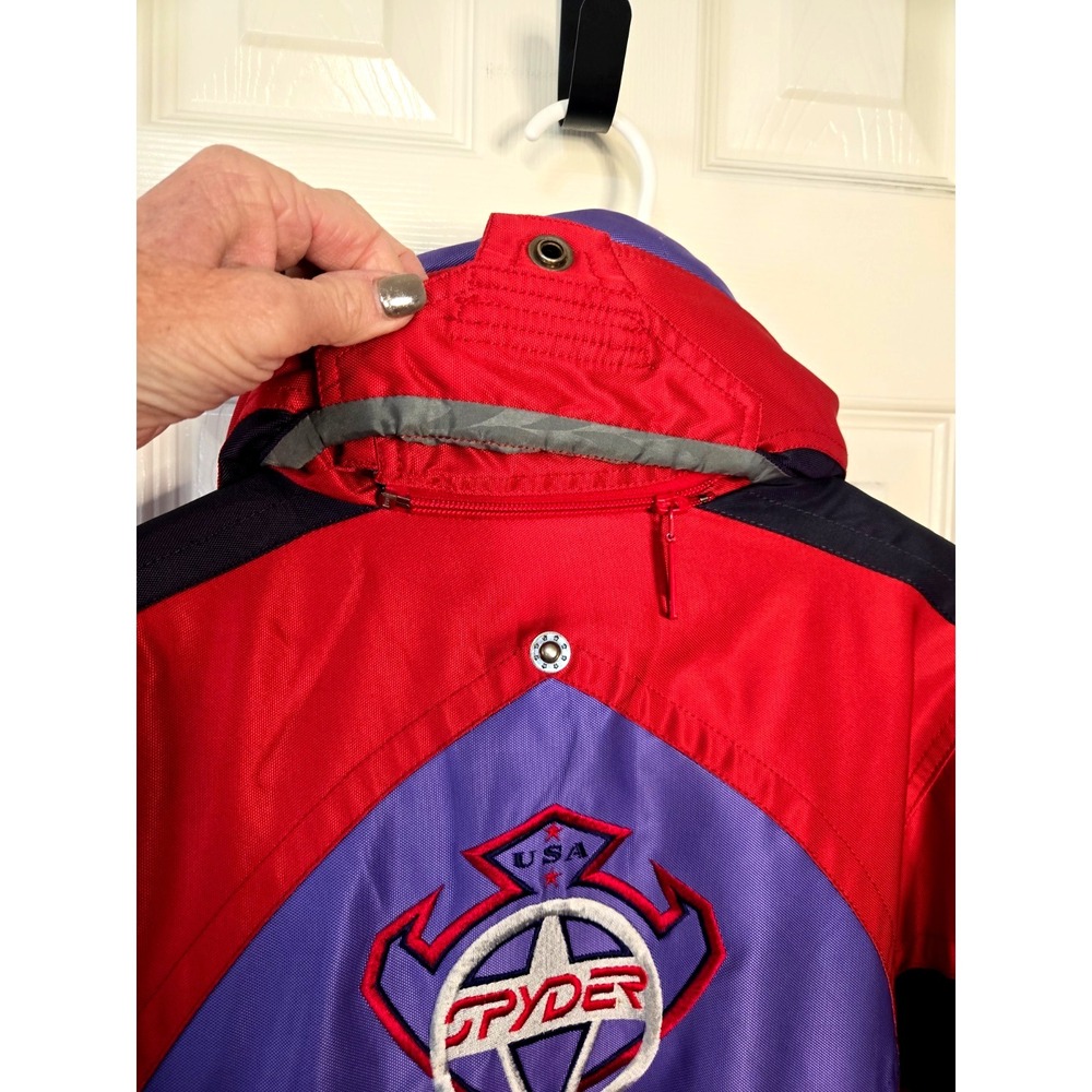 Vintage 90's Spyder USA Entrant GII Thinsulate Lite Loft Ski Jacket Men's L Red - Picture 8 of 16